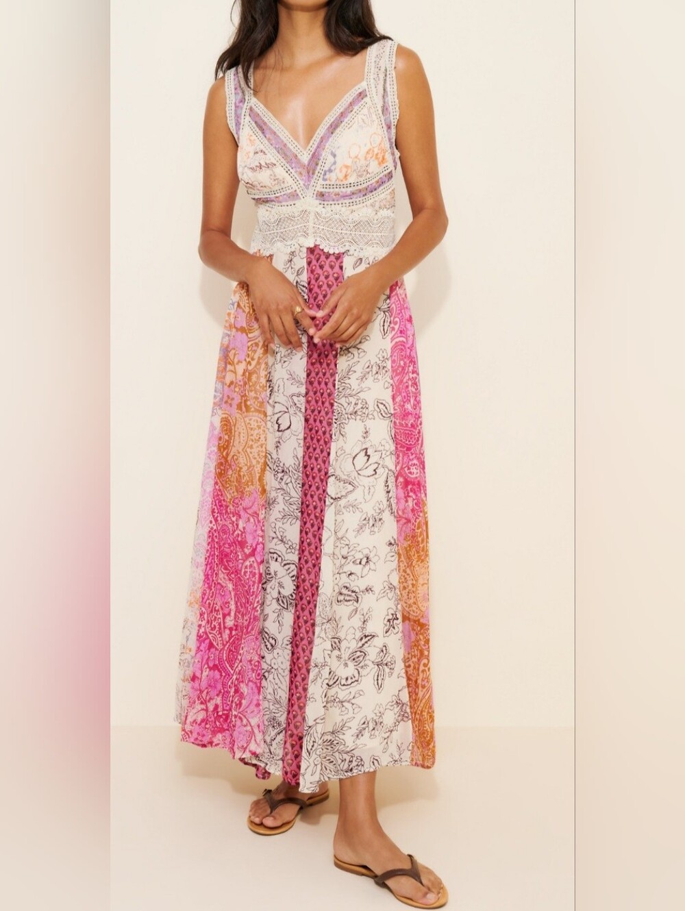Anthropologie Summer Maxi Sleeveless Dress